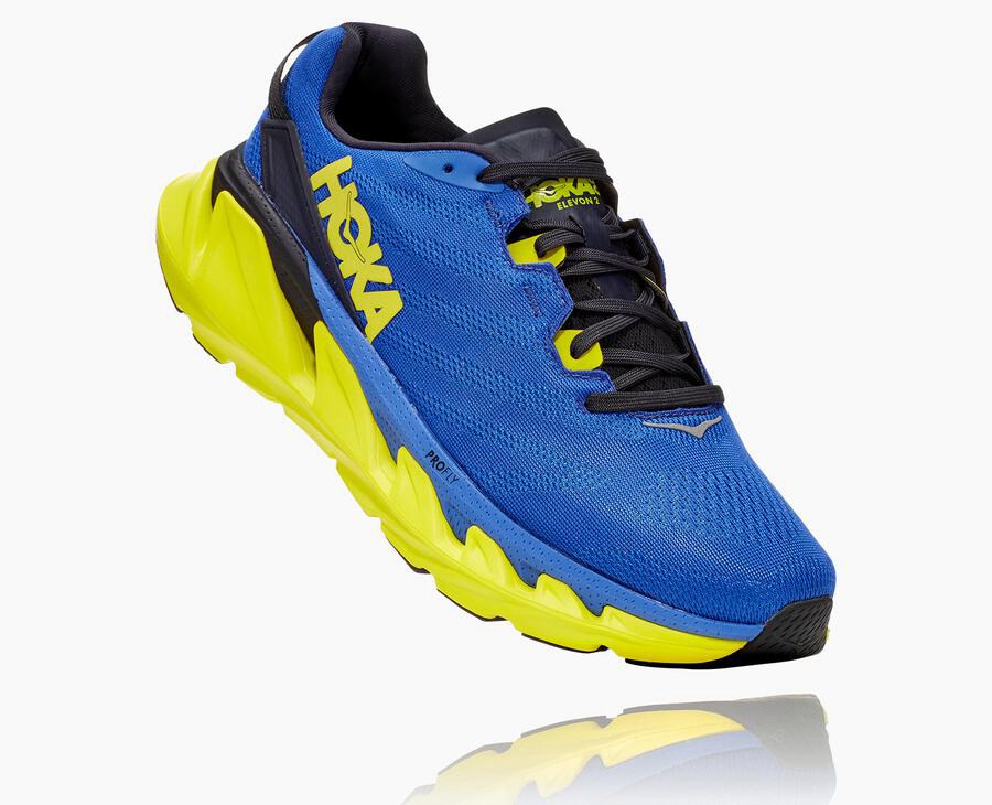 Hoka One One Løpesko Herre - Elevon 2 - Blå/Grønn - 73982-ZQBK